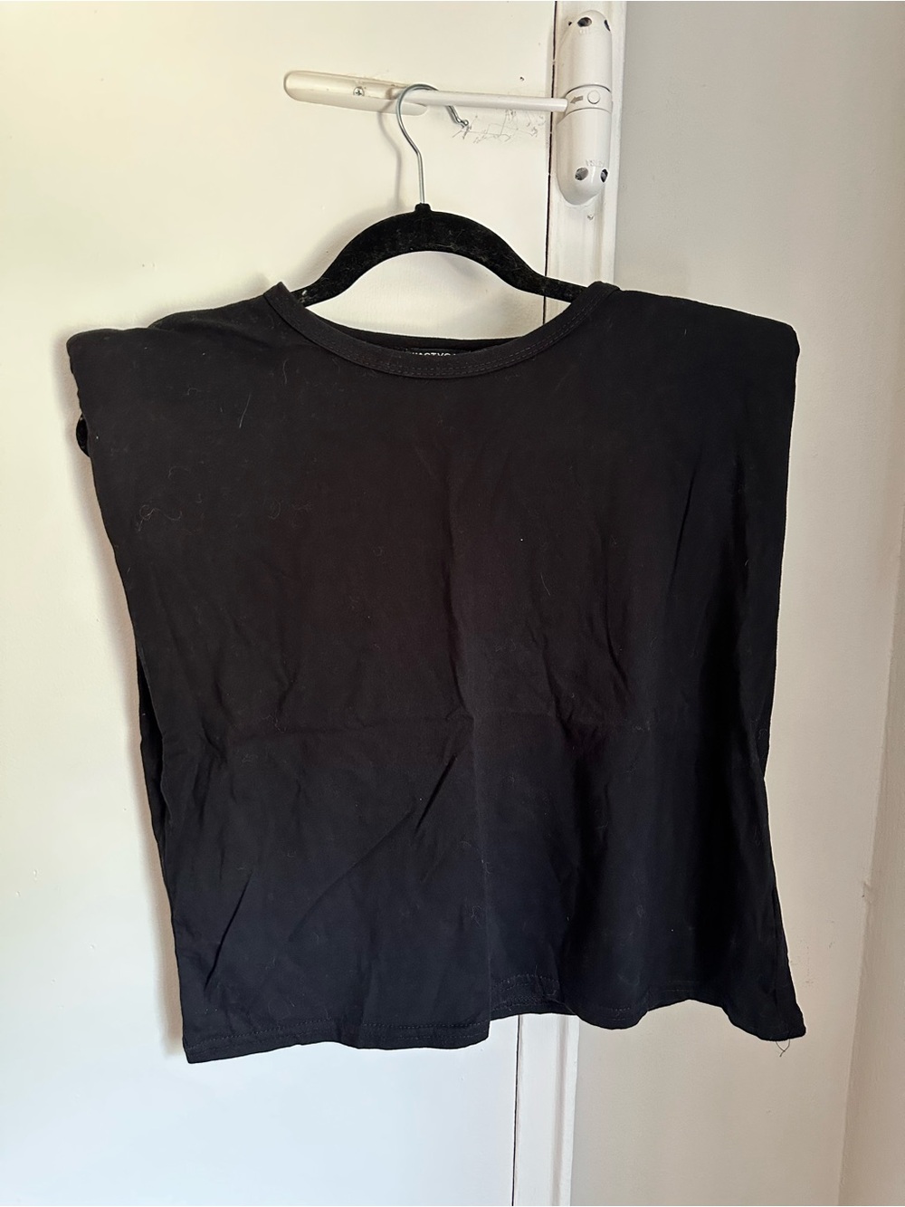 Black Nasty Gal Muscle Tank, Size L